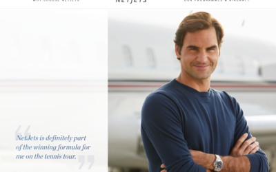 Roger Federer, ambassadeur de l’aviation d’affaires